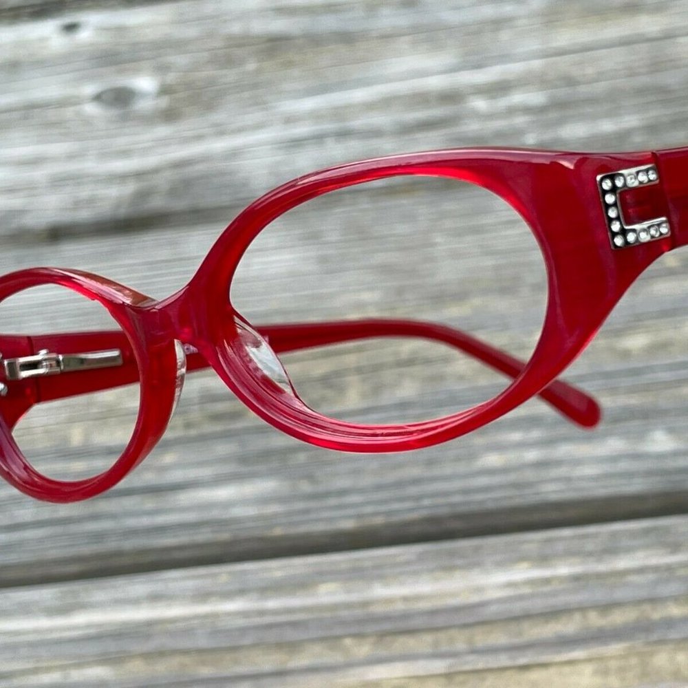 Christian Rothschild Eyeglasses Frame CR 68 Red Glasses Frame 53[]15 135